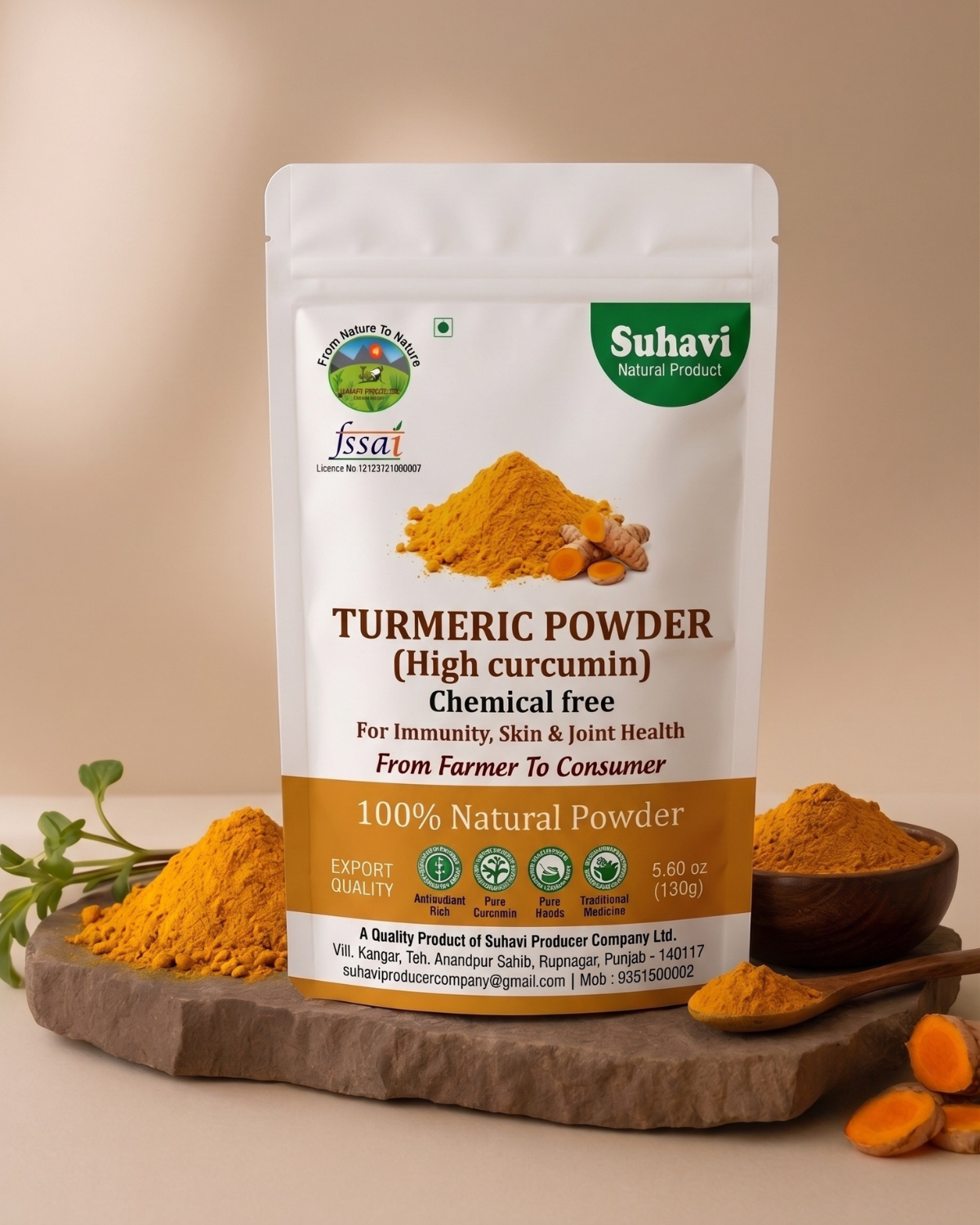 Turmeric Powder (High Curcumin)