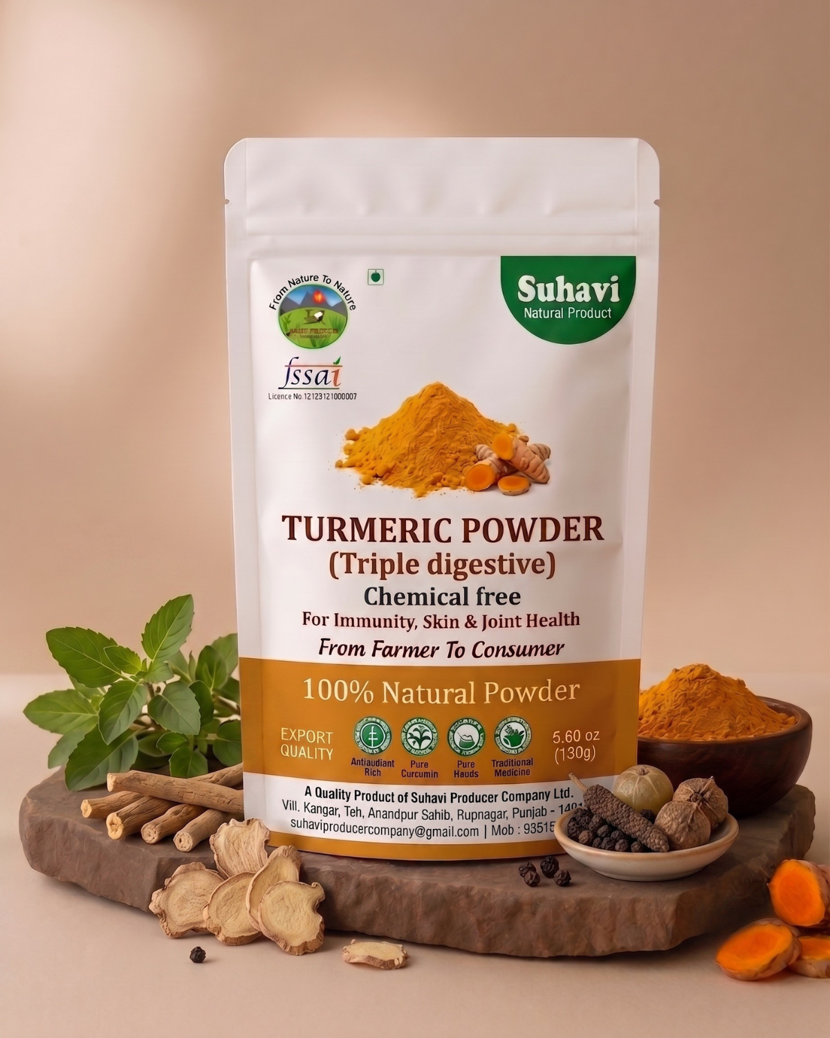 Turmeric Powder with Triple Digestive