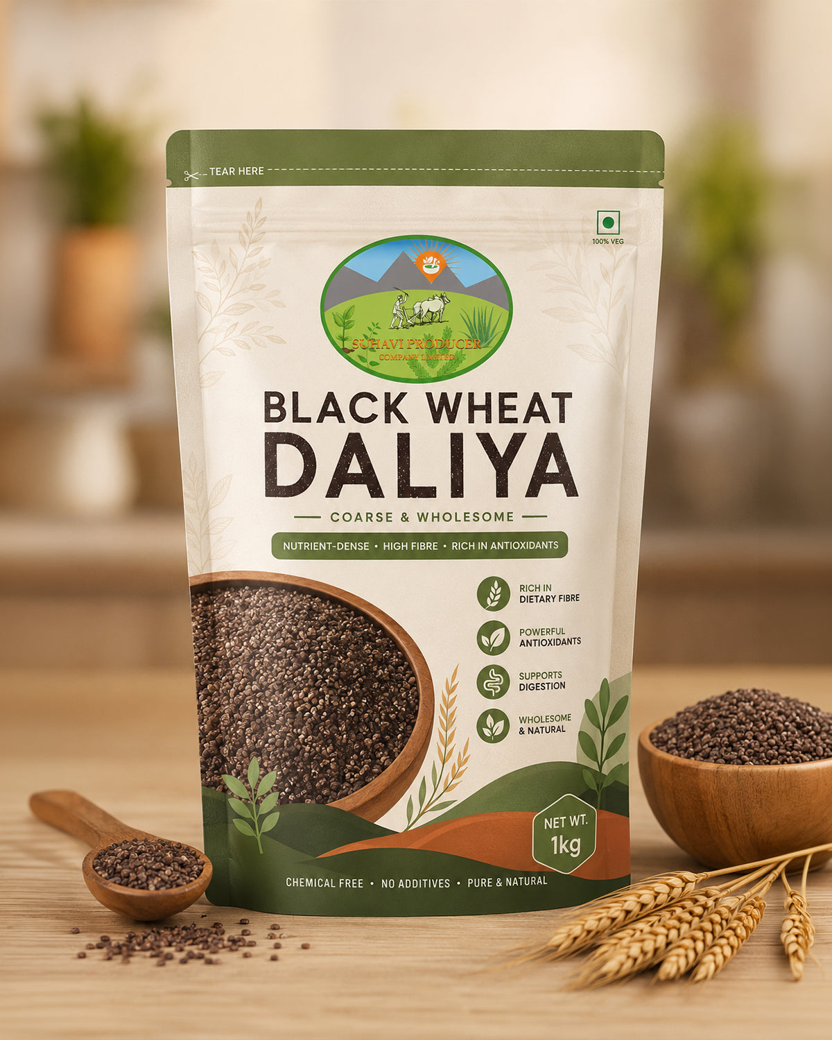 Black Wheat Daliya